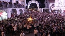 Carinaro (CE) - Festa di Sant'Eufemia, il rientro in chiesa e la gara delle mazze (04.09.17)