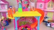 Surprise eggs slide Baby doll house and kinder joy, car toys play