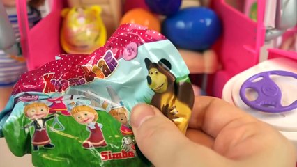 Baby doll and Surprise eggs camping car playing with Orbeez and Kider Joy toys