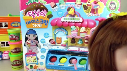 Baby Doll and Frozen Elsa Orbeez IceCream house, play-doh IceCream shop toys