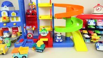 Robocar Poli car toys and Parking tower tayo bus pororo toys