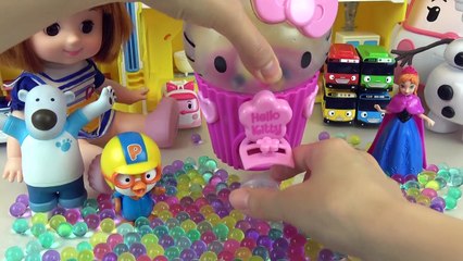 Orbeez Hello Kitty & Kinder Joy Surprise egg, dispenser toys with Baby Doll