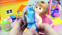 Baby doll Bath playing toy with Pororo Tayo toys