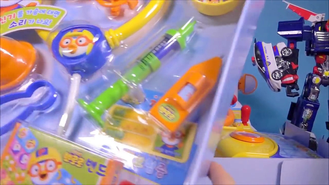 뽀로로 병원놀이 Pororo Ambulance Doctor toy 타요 폴리 또봇 카...