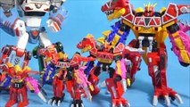 파워레인저 다이노포스 또봇 티라노킹 vs 델타트론 가브티라 공룡변신 장난감 놀이 Tobot & Dino Charge Kyoryuger