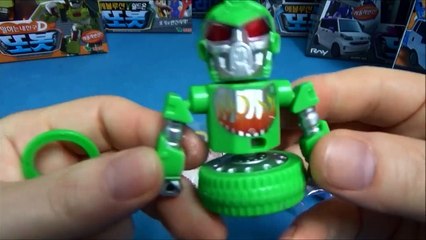 4 헬로카봇 카봇 배틀팽이 탑플레이트 장난감 Hello Carbot robot battle top plate toys