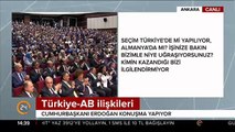 Cumhurbaşkanı Erdoğan Almanya'daki Türk vatandaşlarına bir kez daha seslendi: Türkiye düşmanlarına oy vermeyin