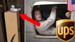 UPS package jams door handle and traps man inside his own apartment in UPS delivery fail - TomoNews
