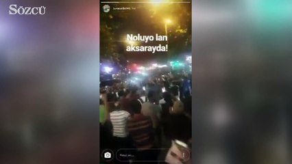 Suriyeliler Aksaray'da Dünya Kupası kutlaması yaptı