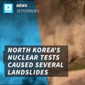 Square: North Korea's nuclear test triggers landslides