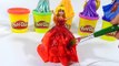 Играть-DOH куклы принцессы диснея лепим наряды из плей до поделки из пластилина