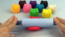 Play & Learn Colors with Play Doh Teddy Bears with Elmo and Friends Molds Fun & Creative f