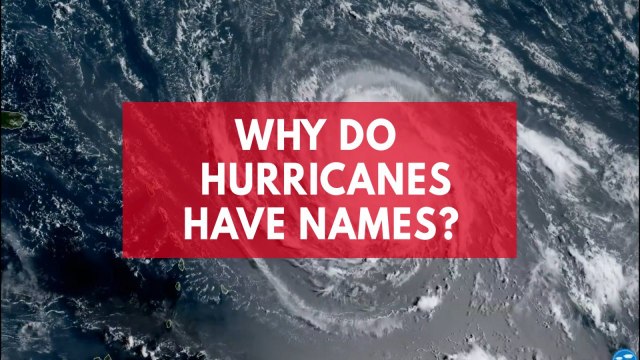 Why do hurricanes have names?