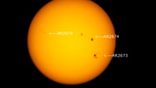 Sun - Sunspots AR2674,AR2673,AR2678 (6 September 2017)