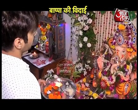 Kanchi Singh, Arjun Bijlani & Kanchi Singh Bappa blessings