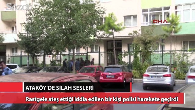 Ataköy'de silah sesleri
