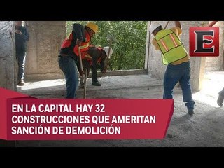 Demuelen pisos excedentes en construcciones irregularidades en la CDMX