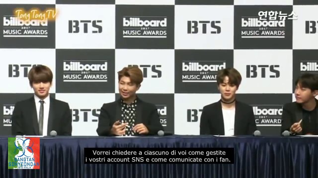 [SUB ITA] 170529 BTS BBMAs Press Conference - pt.2