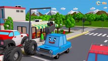Color SUV Transportation on the Road w 3D Animation Cartoon for Kids and Toddlers Cars Tea