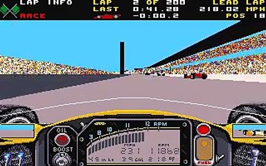 Indianapolis 500 the Simulation (Papyrus, 1989) - Gara completa (200 giri) su Penske-Chevrolet (prima parte)