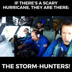 Square: Terrifying: Plane flies through eye of hurricane Irma