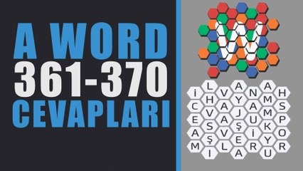 A Word Kelime Oyunu soru ve tüm cevapları | 361-370 Usta seviyesi