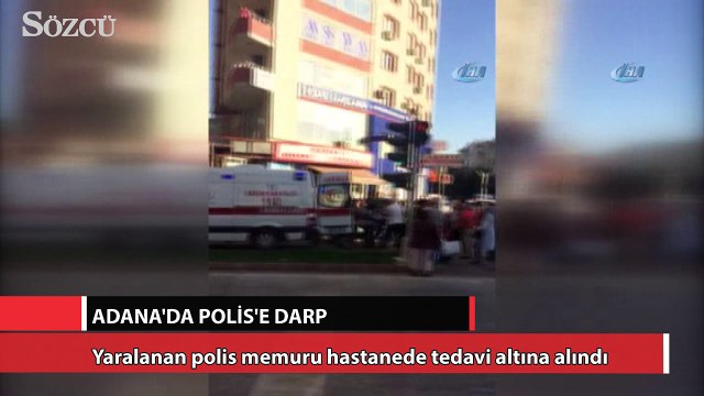 Ailesiyle yolculuk eden polis cam silen kişiler tarafından darp edildi
