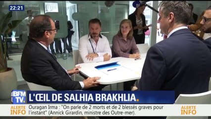 L'œil de Salhia - François Hollande évoque sa fondation "La France s'engage"