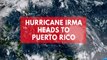 Satellite images show hurricane Irma heading towards Puerto Rico