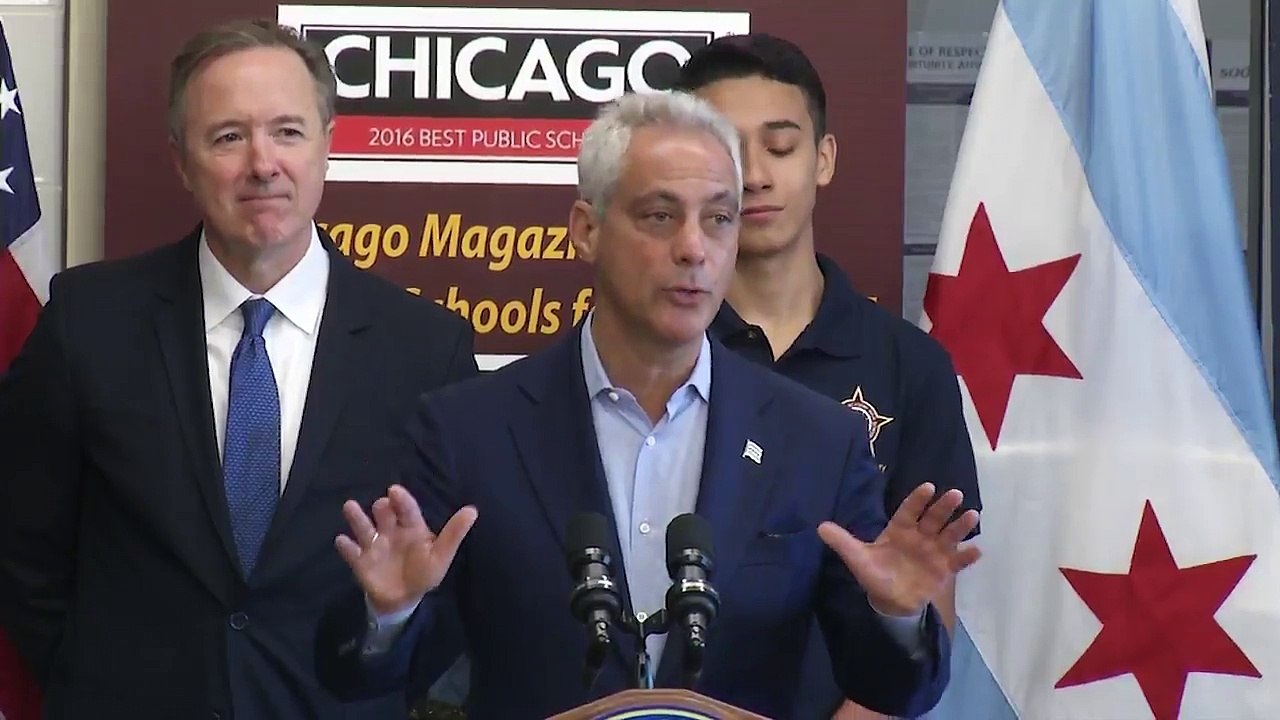 Mayor Rahm Emanuel  To all DREAMers You are welcome in the City of Chicago This is your home Come to school and pursue your dreams DACA ChicagoisOne