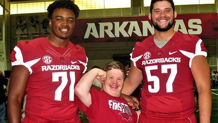 College Football Team's Biggest Fan Meets His Heroes