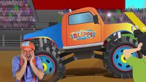Para Niños monstruo canción juguetes camión camiones con Blippi |