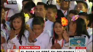 Primeras palabras del papa Francisco en Colombia