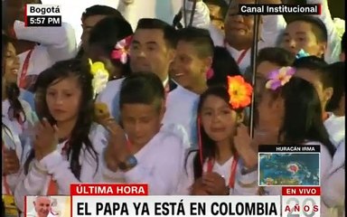 Primeras palabras del papa Francisco en Colombia