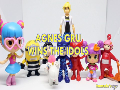 AGNES GRU WINS THE IDOLS BARBIE VIDEO GAME HERO MINION CATBOY OWLETTE PINYPON PO ADRIEN Toys BABY Videos, DESPICABLE ME