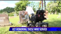 Indiana Veteran Restores Grave Markers of Fellow Service Members