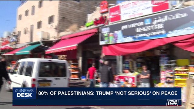 i24NEWS DESK | 80% of Palestinians: Trump 'not serious' on peace | Wednesday, September 6th 2017