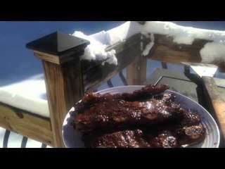 This is a plate of grilled meat