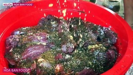 ĂN THỬ VÀ CẢM NHẬN - THỊT TRÂU GÁC BẾP CỦA HOABANFOOD
