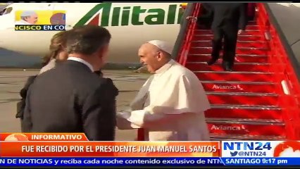 “No pierdan la alegría, no pierdan la esperanza”: Papa Francisco tras su llegada a Colombia