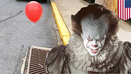 Red ‘It’ balloons keep popping up in Pennsylvania town