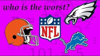 WHO IS THE WORST FRANCHISE IN NFL HISTORY? ITS NOT WHO YOU THINK