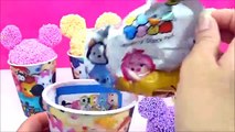 Les couleurs tasses elsa mousse enfants Apprendre jouer jouet jouets disney tsum tsums surprise ツムツム |