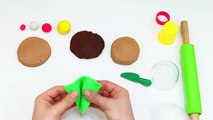 Et pour de Apprendre micro onde jouer jouet jouets les légume avec Jeu de hamburger doh fruits velcro