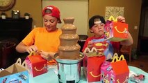 Actividades desafío Niños fondue de comida para fuente bruto jugar Chocolate mcdonalds
