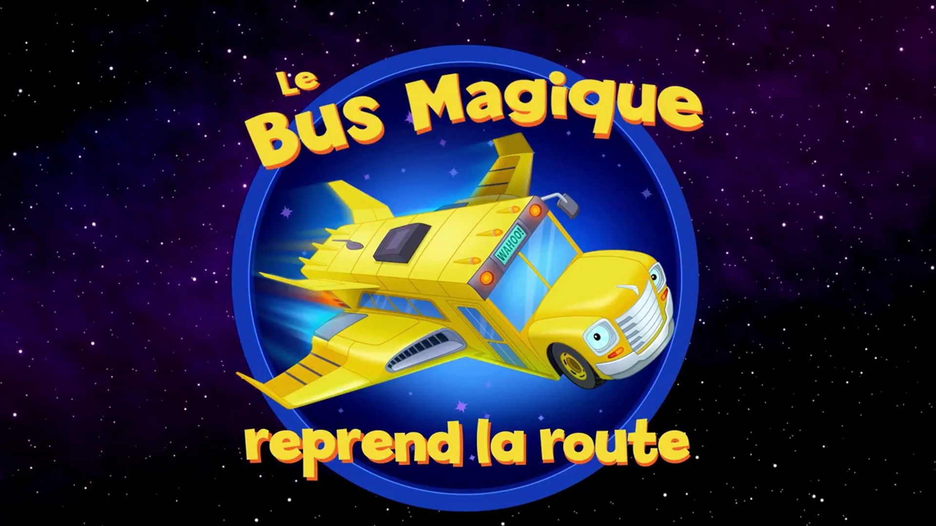 Bus Scolaire Magique De Dessin Animé