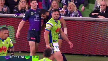 Storm v Raiders - 1st Half - RD 26 - NRL 2017