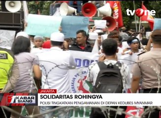 Sejumlah Ormas Demo di Depan Kedubes Myanmar