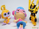 TALA TRIES TO TURN BABRIE VIDEO GAME HERO INTO A ROBOT SHIMMER & SHINE BUMBLEBEE CERULEA THE GLIMMIES TOYS , TRANFORMERS