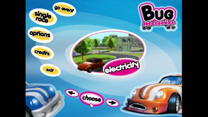 Bug Mania gameplay on Electricity with sand-bug car